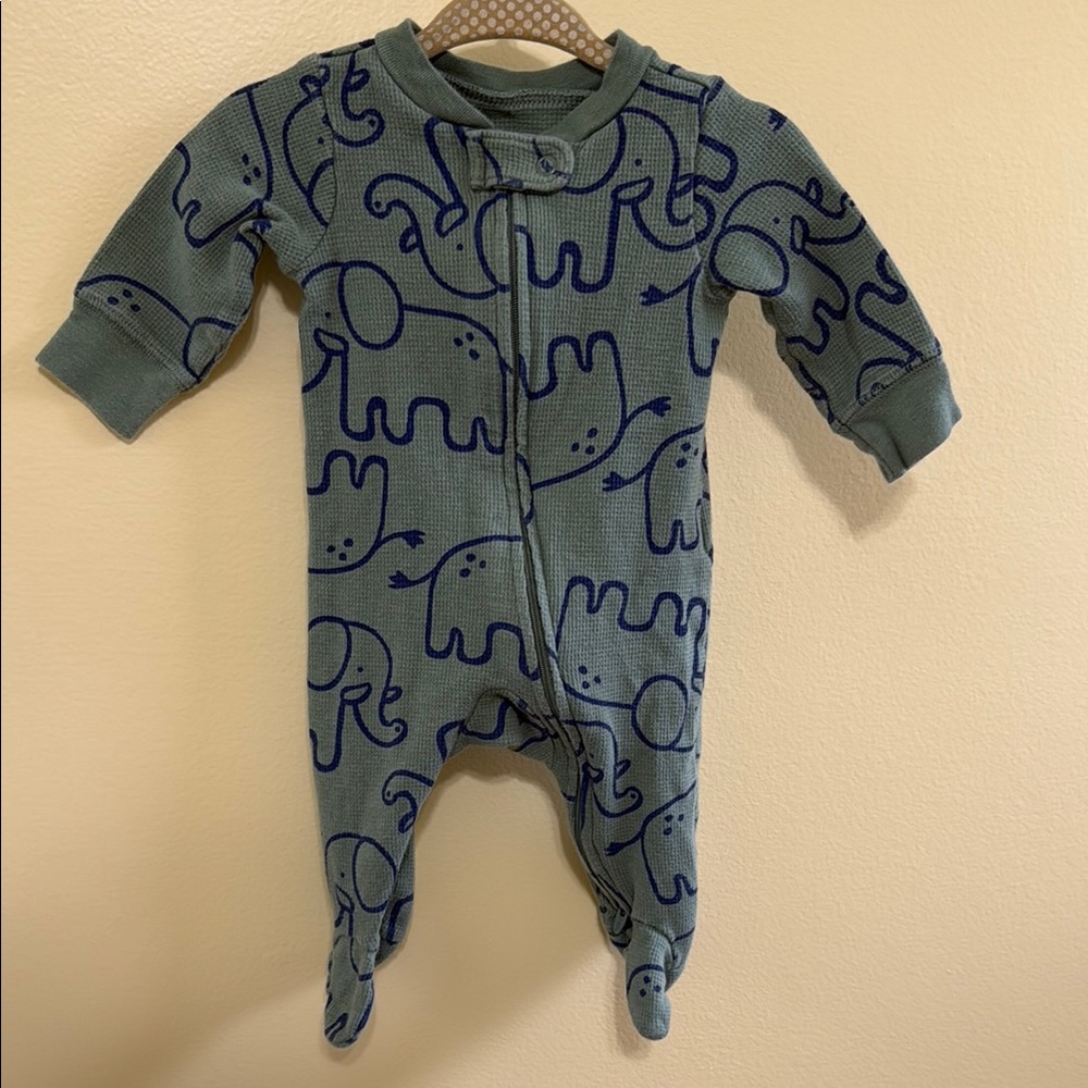 Carter's green elephant sleeper